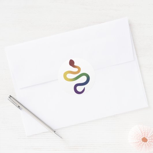 Rainbow Snake Gradient Sticker (Envelop)