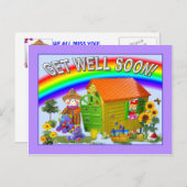 RAINBOW "Snel!" Briefkaart (Voorkant / Achterkant)