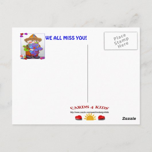 RAINBOW "Snel!" Briefkaart (Achterkant)