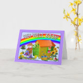 RAINBOW "Snel!" Kaart (Gele Bloem)