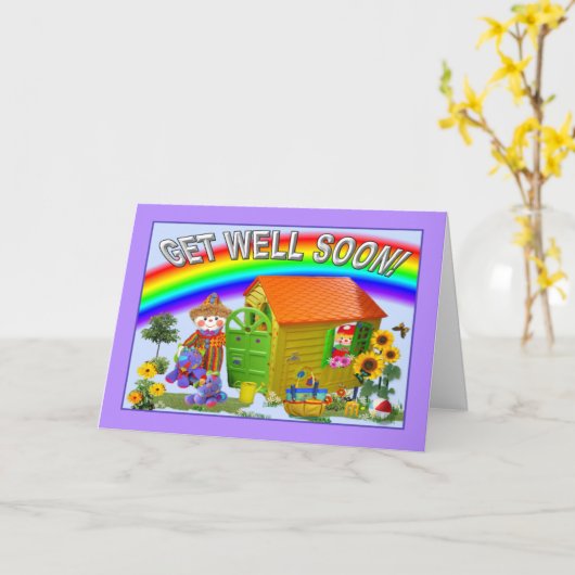 RAINBOW "Snel!" Kaart (Gele Bloem)