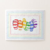RAINBOW SNOEP 11x14 Grote Stukken Puzzel (Horizontaal)