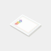 RAINBOW SNOEP 4x3 Post IT-Notitieblok Post-it® Notes (Schuin)