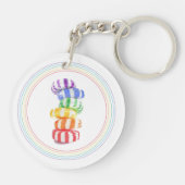 RAINBOW SNOEP Acrylcirkel Sleutelhanger (Achterkant)
