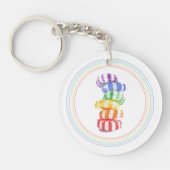 RAINBOW SNOEP Acrylcirkel Sleutelhanger (Voorkant)
