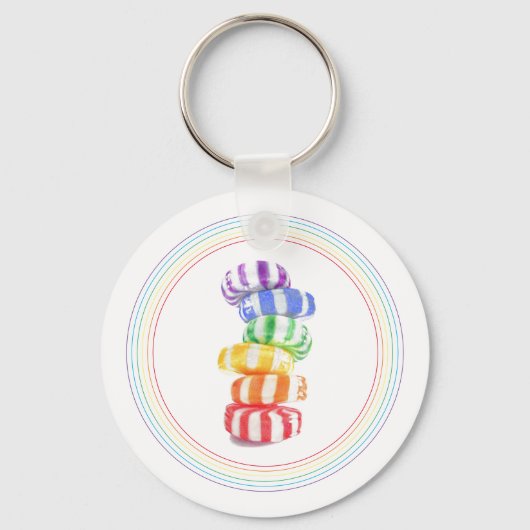 RAINBOW SNOEP Aluminium Sleutelhanger (Voorkant)