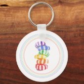 RAINBOW SNOEP Aluminium Sleutelhanger (Achterkant)