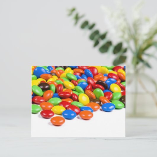 Rainbow snoep briefkaart (Staand voorkant)