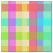 Rainbow Snoep Colorful Gingham Stof (Close Up)