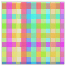 Rainbow Snoep Colorful Gingham Stof