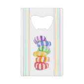 RAINBOW SNOEP Credit Kaart Bottle Open Creditkaart Flessenopener (Voorkant)