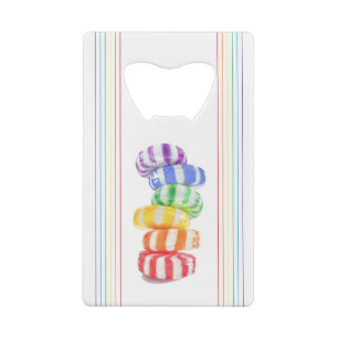 RAINBOW SNOEP Credit Kaart Bottle Open Creditkaart Flessenopener