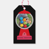 Rainbow Snoep Flavourdige Gumball Party Personated Cadeaulabel (Achterkant)