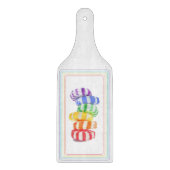RAINBOW SNOEP Glass Cutting Board Paddle Snijplank (Voorkant)
