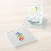 RAINBOW SNOEP Glass Drink Onderzetter (Schuin)