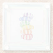 RAINBOW SNOEP Glass Drink Onderzetter (Achterkant)