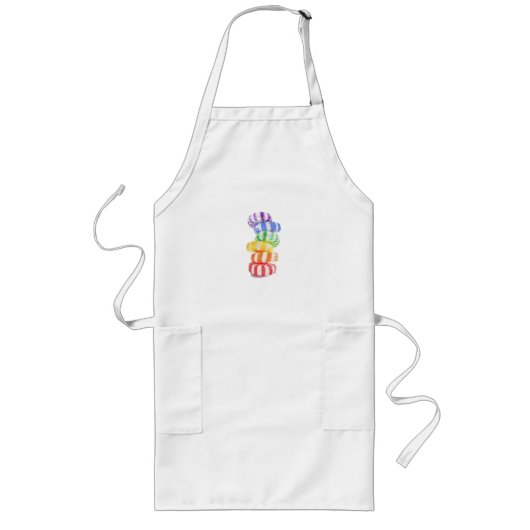 RAINBOW SNOEP Lange Schort (Voorkant)