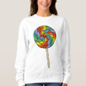 Rainbow Snoep LGBT Pride Lollipop Sweatshirt (Voorkant)