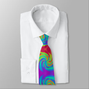 Rainbow snoep lollypop-wervelachtergrond stropdas