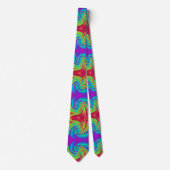Rainbow snoep lollypop-wervelachtergrond stropdas (Voorkant)