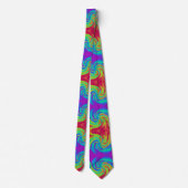 Rainbow snoep lollypop-wervelachtergrond stropdas (Achterkant)