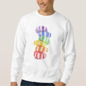 RAINBOW SNOEP Mannen Basis Sweatshirt (Voorkant)