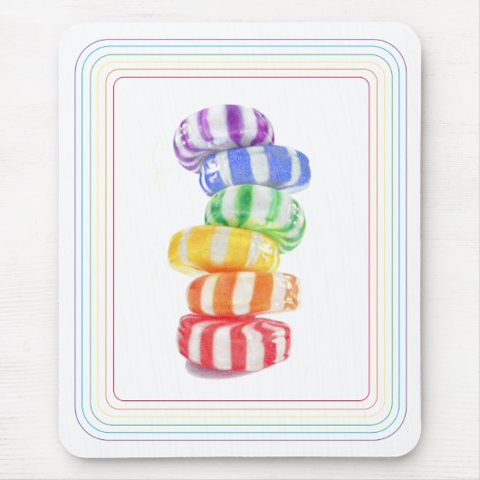RAINBOW SNOEP Mousepad Muismat (Voorkant)