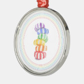 RAINBOW SNOEP Premium Round Ornament (Links)