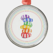 RAINBOW SNOEP Premium Round Ornament (Voorkant)