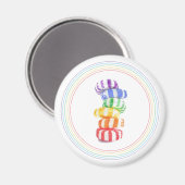 RAINBOW SNOEP Round Magnet (Voorkant / Achterkant)