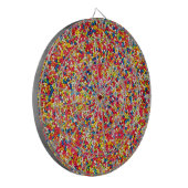 Rainbow Snoep Sprinkle Pattern Dartbord (Voorkant Links)