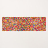 Rainbow Snoep Sprinkle Pattern Yogamat (Achterkant (horizontaal))