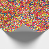 Rainbow Snoep Sprinkles Celebrate and Party Cadeaupapier (Hoek)