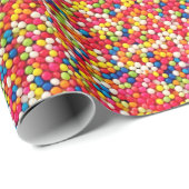 Rainbow Snoep Sprinkles Celebrate and Party Cadeaupapier (Rol Hoek)