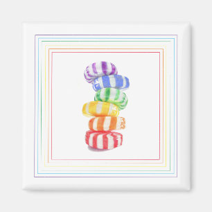 RAINBOW SNOEP Square Magnet
