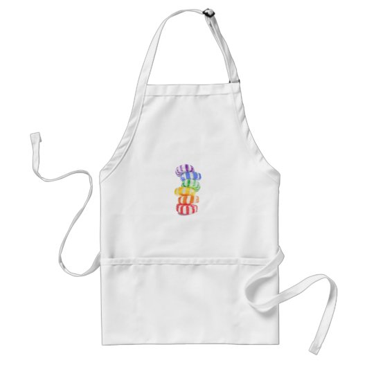 RAINBOW SNOEP Standaard Schort (Voorkant)