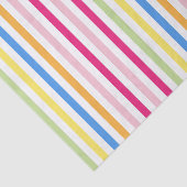 Rainbow Snoep Stripes aangepaste bedrijfstekst Tissuepapier (Detail)