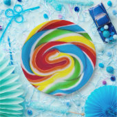 Rainbow Snoep zwaait Bord papier (Feest)