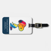 Rainbow Snoopy Bagagelabel (Voorkant horizontaal)