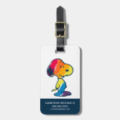Rainbow Snoopy Bagagelabel (Voorkant verticaal)