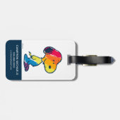 Rainbow Snoopy Bagagelabel (Achterkant horizontaal)