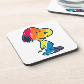 Rainbow Snoopy Bier Onderzetter (Linkerzijde)