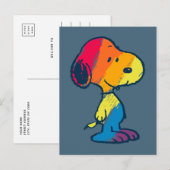 Rainbow Snoopy Briefkaart (Voorkant / Achterkant)