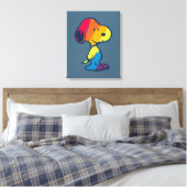Rainbow Snoopy Canvas Afdruk (Insitu (Slaapkamer))
