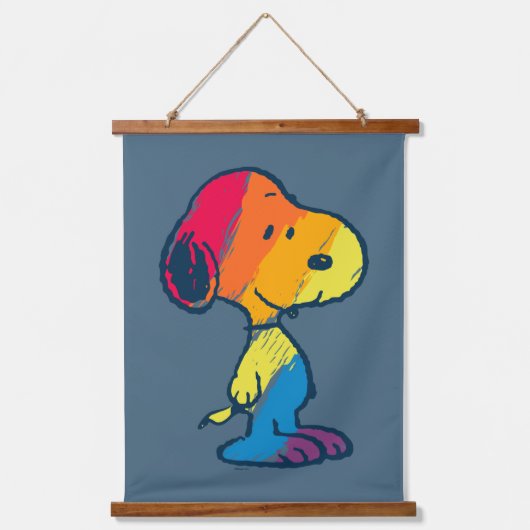 Rainbow Snoopy Hangend Wandkleed (Voorkant)