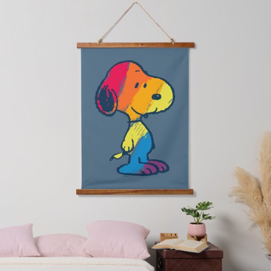 Rainbow Snoopy Hangend Wandkleed (Slaapkamer)