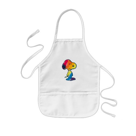 Rainbow Snoopy Kinder Schort (Voorkant)