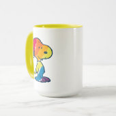 Rainbow Snoopy Mok (Voorkant links)