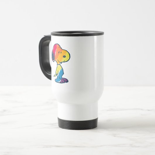 Rainbow Snoopy Reisbeker (Voorkant links)
