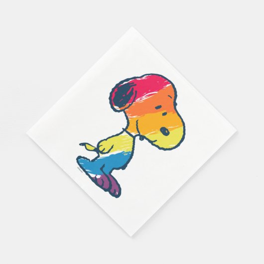Rainbow Snoopy Servet (Hoek)